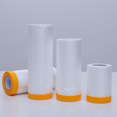 China High quality greaseproof auto paint masking film pre taped masking film for car for sale