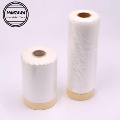 China Wholesale 1100mm clear plastic masking tape moisture proof tape film paint protection for sale