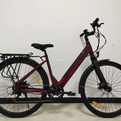 China Aluminum alloy comfortable electric bike high quality ebike 350w women's bike for sale