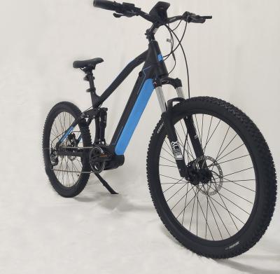 China Adult 500W Aluminum Alloy PETRIGO 48V Full Suspension Electric Fat Bike Rechargeable Battery E Bike Mid Crank Motor for sale