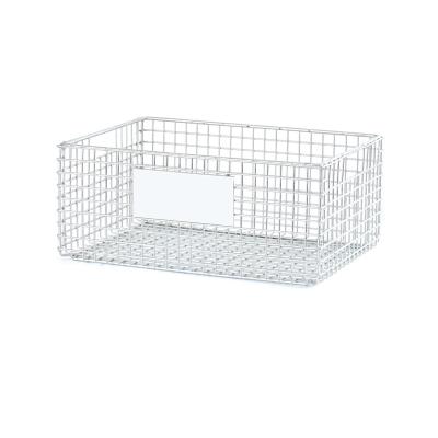 China Q235 Industrial Storage Workshop Warehouse Steel Wire Turnover Frame Galvanized Storage Box Iron Wire Container for sale