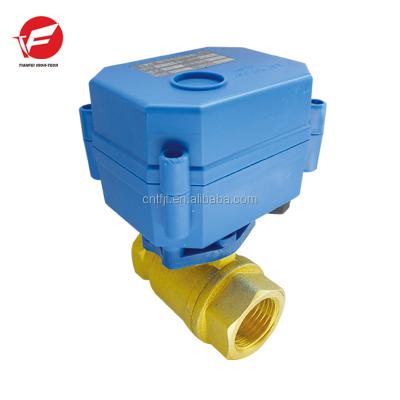 China CWX-15Q/N General Two Way Electric Water Valve Brass Material 3/4