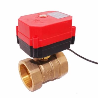 China General 8s 6nm CWX-60P Reduced Left Brass Motorized Ball Valve DN8-DN32 BSP DC5V DC12V CR01 CR02 CR05 Electric Valve for sale