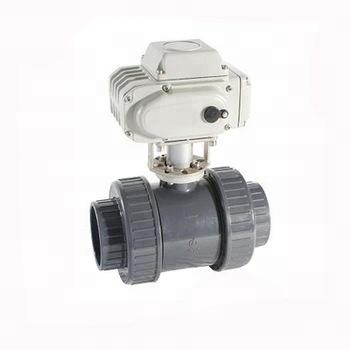 China CTB-005 50NM dn50 2 way 12v general plastic 2 inch 2 inch motorized PVC ball valve for swimming pool for sale