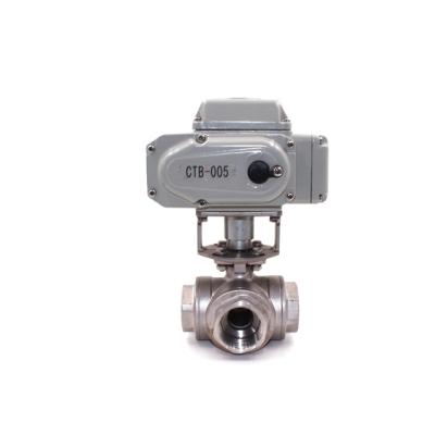 China General Motorized Electric Flow Control Valve Motorized Three Way Valve for sale