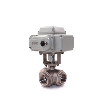 China Flow Control Valve 3 Way Motorized General Motorized Valve And Actuator for sale