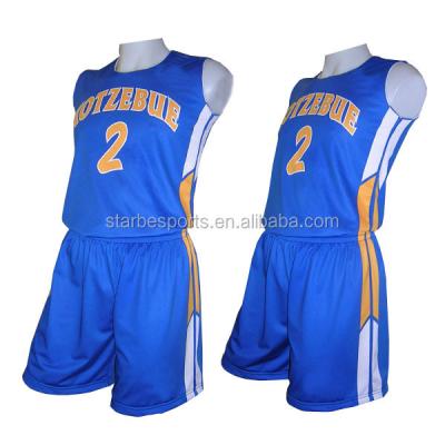 China Wholesale Customized Antibacterial Team Basketball Dry Fit Uniforms for sale