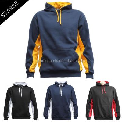 China Causal Front Pocket Fleece 65% Anti-pilling Cotton 35%polyester Custom Design Hooded Plain White Man Jumper for sale