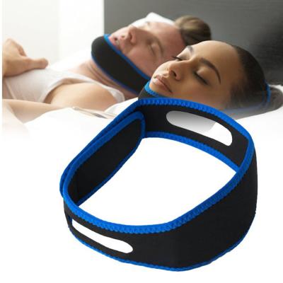 China Neoprene Chin Strap Adjustable Anti Snore Device Adjustable/Comfortable/Breathable Anti-Snore Jaw Support for sale