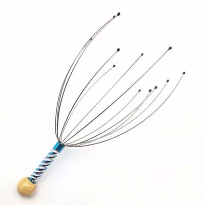 China Octopus Shape Scalp Massager Stainless Steel Handheld Scalp Massager Octopus Head Scratcher for sale