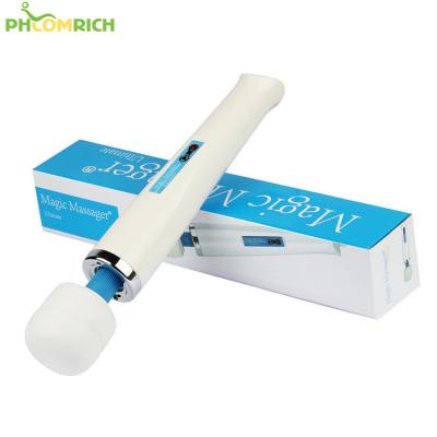 China Portable 3D Control Speed ​​Vibration Massager Adult Rechargeable Magic Wand Massager for sale