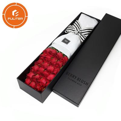 China Wholesale custom logo exquisite craft long stem bouquet gift packaging box for sale