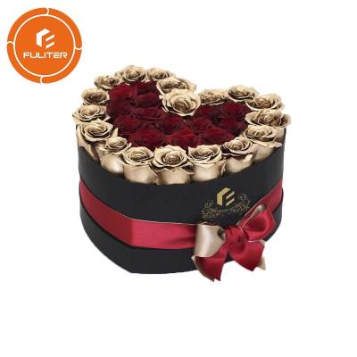 China 2019 new luxury custom eternal heart rose flower gift box made of paper for sale