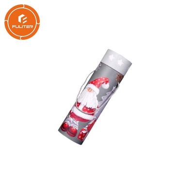 China Creative design simple and generous handmade tube Christmas wine gift box for sale