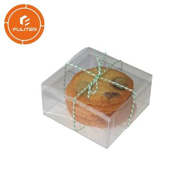 China Película transparente plástica simple y abundante del mate del diseño de la impresión del logotipo de la caja del PLA de la caja de torta de la caja de torta en venta