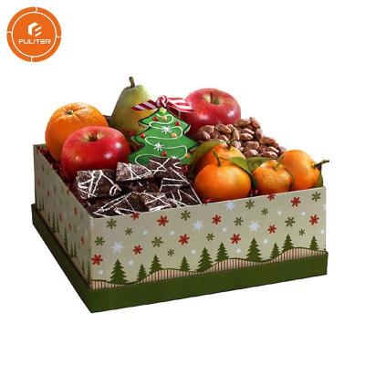 China Fruit Food Packing Boxes Glossy Or Matte Lamination Easy Take Along for sale