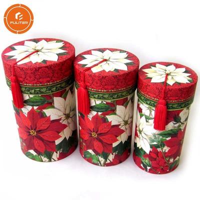 China Custom Cylinder Paper Gift Packaging Box , Excellent Gift Tube Box for sale