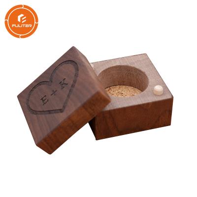 China Caja de regalo de madera de la pintura oscura, caja de almacenamiento de madera del embalaje del regalo con la tapa en venta