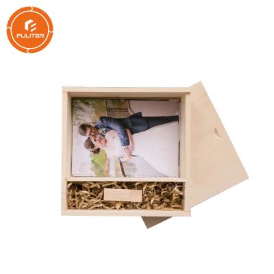 China Custom Design Picture Wooden Gift Box Wooden Presentation Box For Wedding for sale