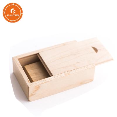 China Caja de regalo de madera llana, tipo abierto de la madera de la pequeña diapositiva decorativa de las cajas de madera en venta