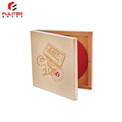 China CD Unfinished Wood Boxes Large Wooden Box CMYK Full Color With Hinged Lid for sale