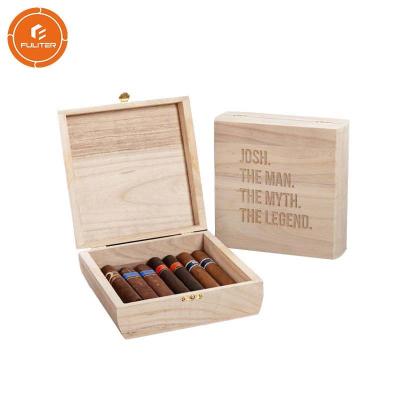 China Caja de cigarrillo de encargo de la madera contrachapada, caja de regalo del arte de la cerradura con las tapas con bisagras en venta