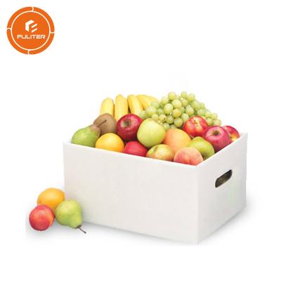 China Diseño modificado para requisitos particulares de caja de regalo orgánica fresca de la fruta con el tratamiento de impresión brillante y película-cubierto en venta