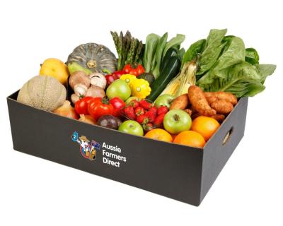 China Caja de empaquetado de empaquetado especialmente modificada para requisitos particulares de la fruta de la caja de regalo de la fruta de lujo de la etiqueta del oro en venta