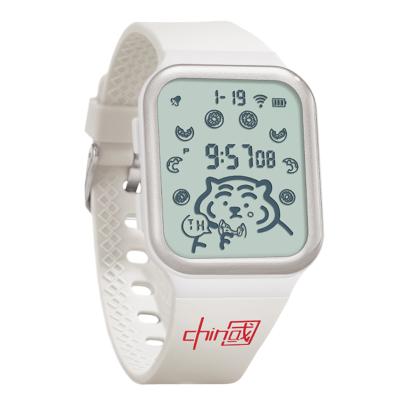 China 2021 Custom Digital Children's Watch Newst LED Alarm Water Proof Boys Wrist Watch Cartoon Square Pattern For Kids 8804 for sale