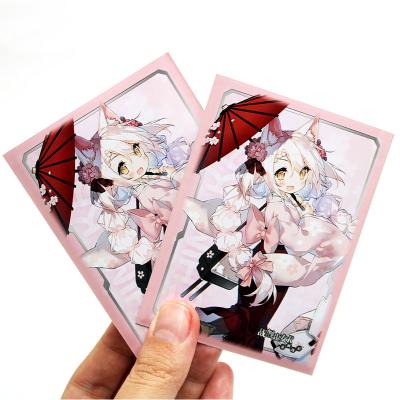 China Recycled Private Custom Printing Materials Card Sleeves Card Game Accessory Holder Protective Printing Card Sleeve for sale