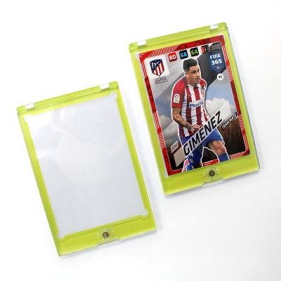 China Recycled Materials 35pt Protective Magnetic Collectible Card Holder UV One Touch Clear Customize Cards Protector for sale