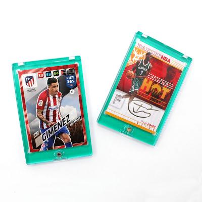 China Recycled Materials Wholesale Toploader Acrylic One Touch Magnetic Card Holder Case For Sports Game Trading Card for sale