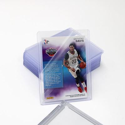 China Recycled Materials 3X4 Plastic Collectible Card Holder Baseball Sports Trading Card Top Loaders for sale