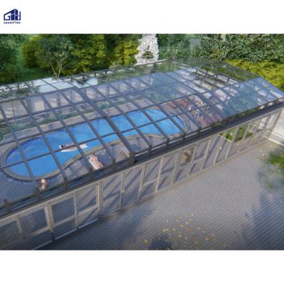 China Sunnyjoy safty folding retractable swimming pool fence other accessories swimming pool and swimming pool cover for sale