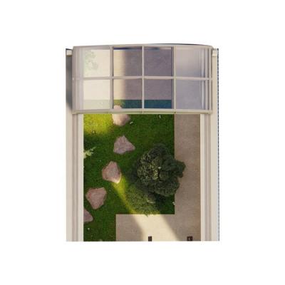 China Greenhouse Modern Green Glass Solarium House Outdoor Tempered Glass Aluminum Slope for sale