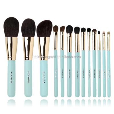 China Angular Blush 2021 Cangzhou Factory Wholesale Goat Hair 13pcs Private Label Makeup Brush Set for sale