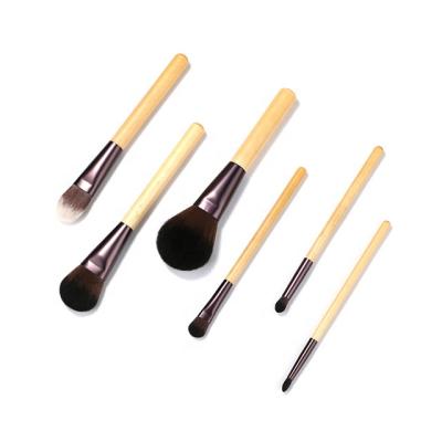 China Angular Blush Made In China Novice Makeup Brush Set 6 Color Makeup Brushes for sale