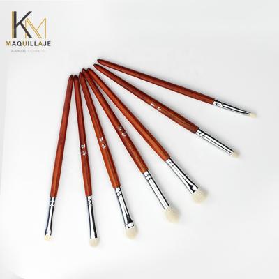 China Angular Blush Logo Eye Makeup Brush Personal Customized Eyeshadow Brush Set for sale