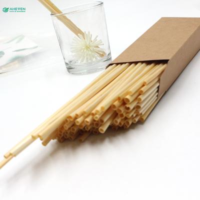 China 2021 Hot Selling Eco Disposable Wheat Straw Drinking Straws For Juice And Coffee for sale