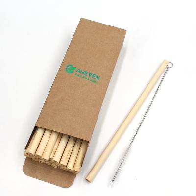 China Amazon Hot Sale Eco Bamboo Straws Cool Drinking Bamboo Straw For Party Use for sale