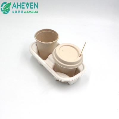 China Big Sale Cheap Sugarcane Bagasse Cup With Lid Cold Juice Cup With Natural Color for sale