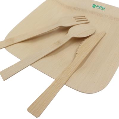 China Biodegradable Daily Use Bamboo Spoon Dish Soup spoon Cutlery For Home Restaurant for sale