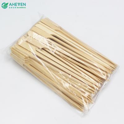 China Disposable bamboo gun skewer with printing logo opp bag packing for sale