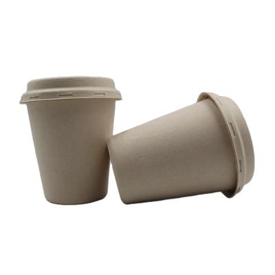 China Disposable Biodegradable Sugarcane Bagasse Cup Bagasse Coffee Cup For Drinking Coffee for sale