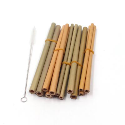 China Natural material drinking straw bamboo boba straw for peal milk tea for sale