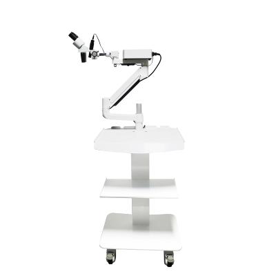 China Hot Selling Trolley Portable Type LED Dental Surgical Working Endodontic Oral Microscope HYG-MS009 for sale