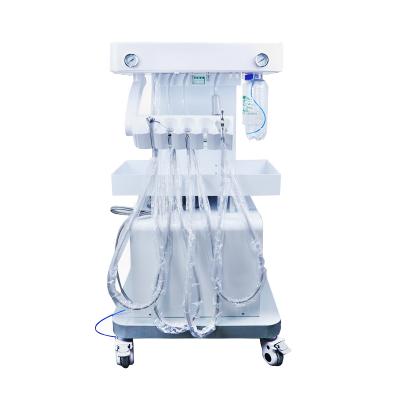 China High quality. With Built-in Air Compressor Mobile Portable Dental Unit With Air Compressor Turbine Portable Dental Unit Treatment Unit Trolley for sale