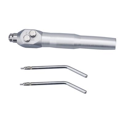 China Stainless Steel Unit Dental Spare Parts / Air Water 3 Way Spray Dental Triple Syringe Straight Handpiece for sale