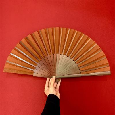 China Europe Flamenco Solid Color Folded Wooden Hand Fan Folding Polyester Fabric Polyester Fans Spanish Dance Fan for sale