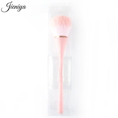 China High Quality Pink Nylon Hair Nail Art Dust Pinceles Manicure Painting Cleaning Brush Makeup Loose Dust Brush Tool Supplier for sale